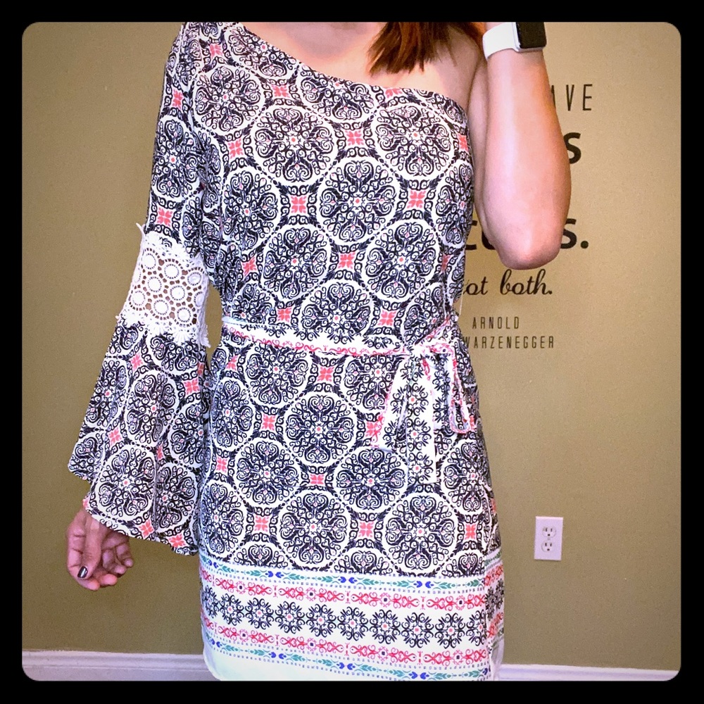 Small. Off the shoulder dress.
